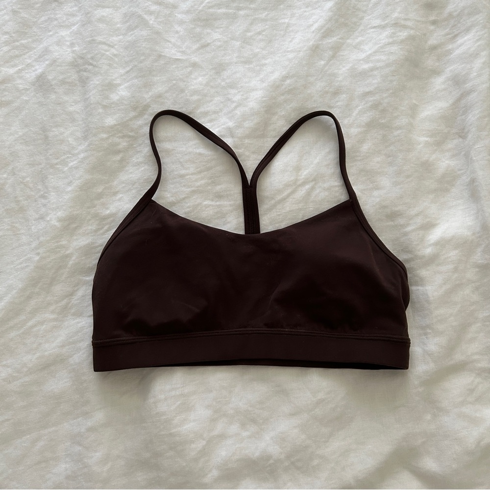 NWOT Lululemon Flow Y Bra in Espresso